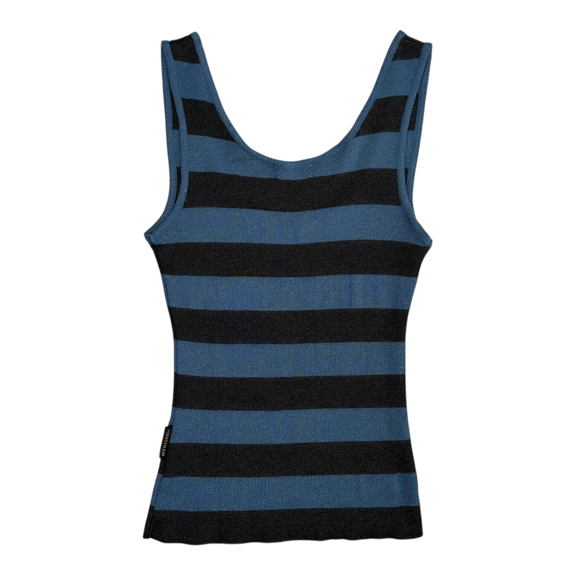 HYSTERIC GLAMOUR STRIPED VEST - BLUE