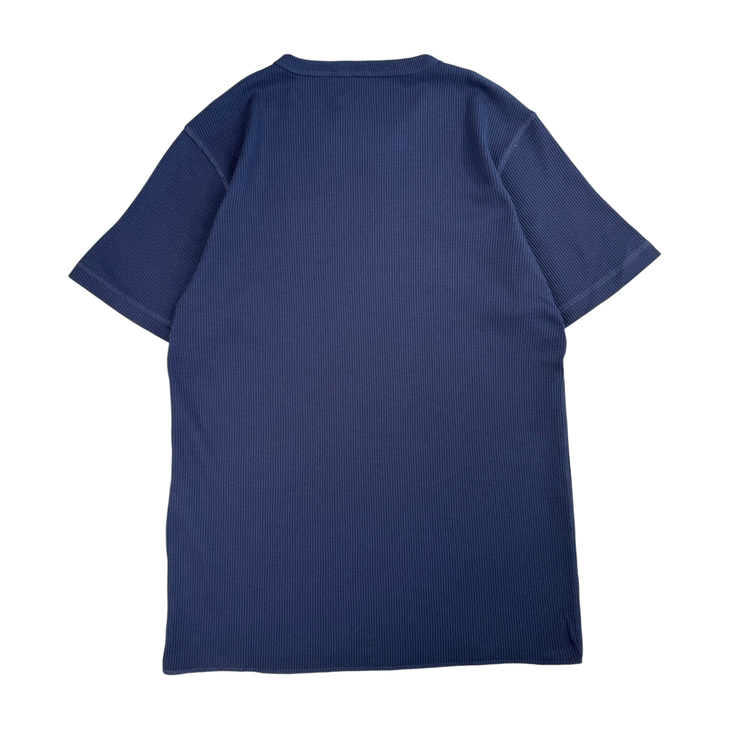 (NEW) AVIREX EVERYDAY WAFFLE SHORT SLEEVE T-SHIRT - NAVY