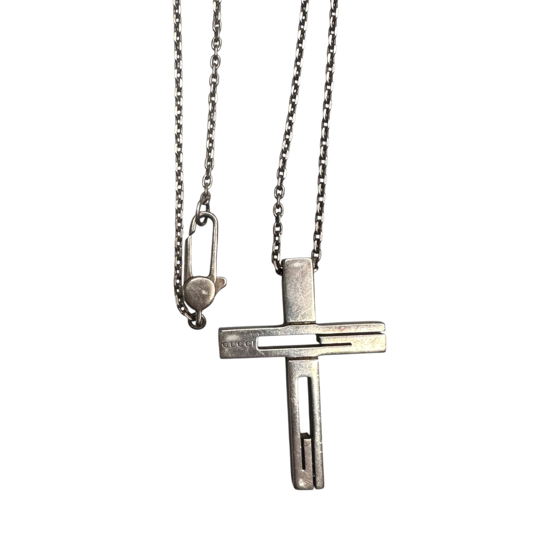 GUCCI CRUCIFIX NECKLACE - 925 SILVER