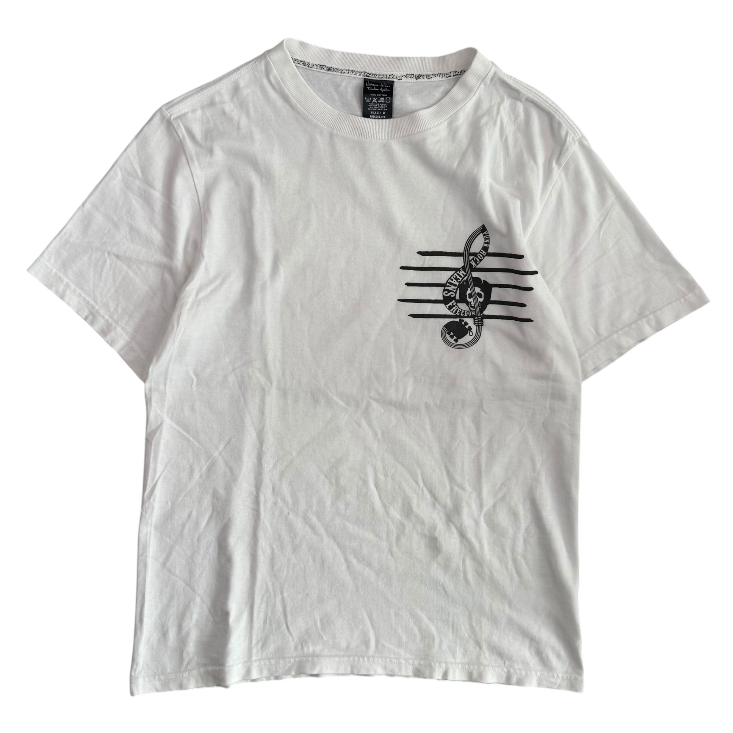(2) NUMBER(N)INE X TAKAHIRO MIYASHITA MUSIC NOTE T-SHIRT