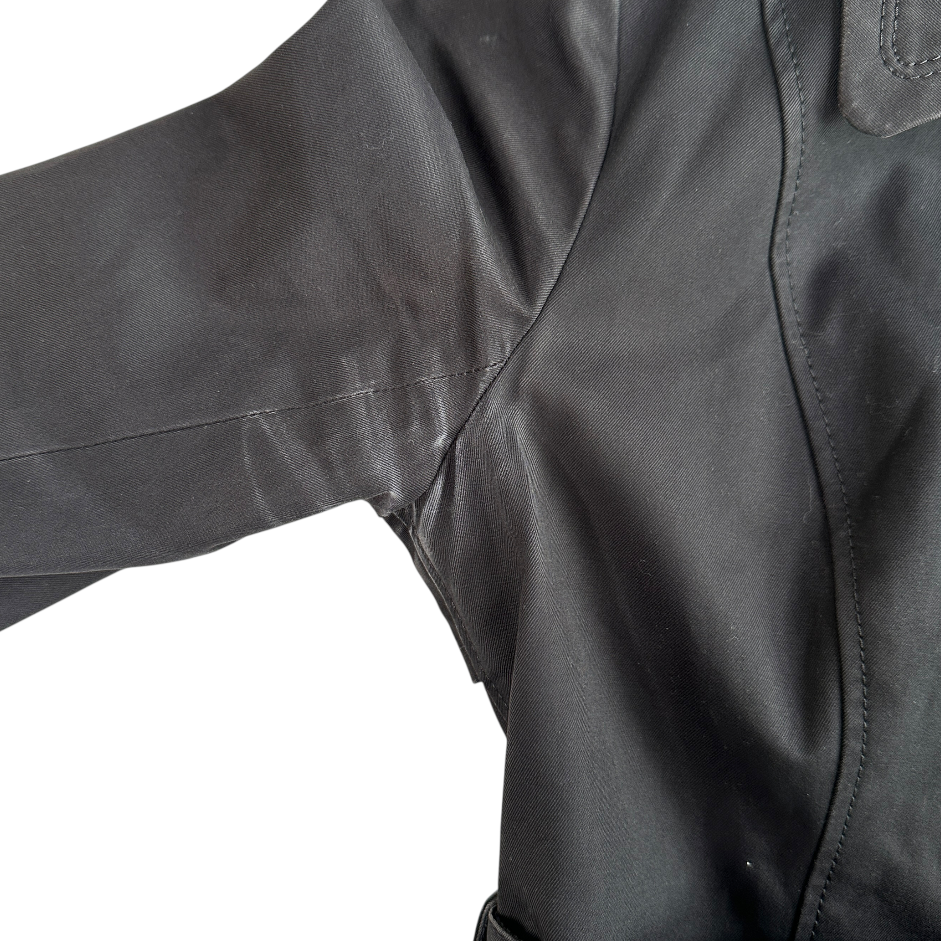 (38) BURBERRY BLUE LABEL TRENCH COAT - BLACK
