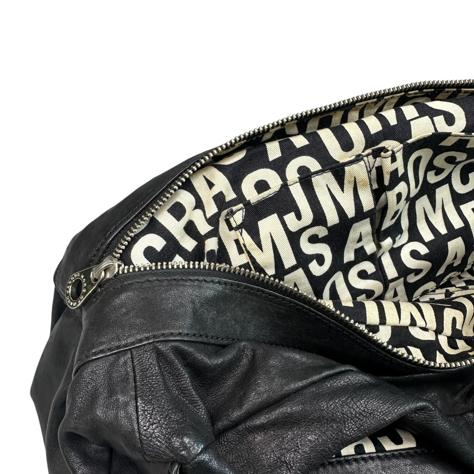 MARC BY MARC JACOBS LEATHER SHOULDER BAG - BLACK