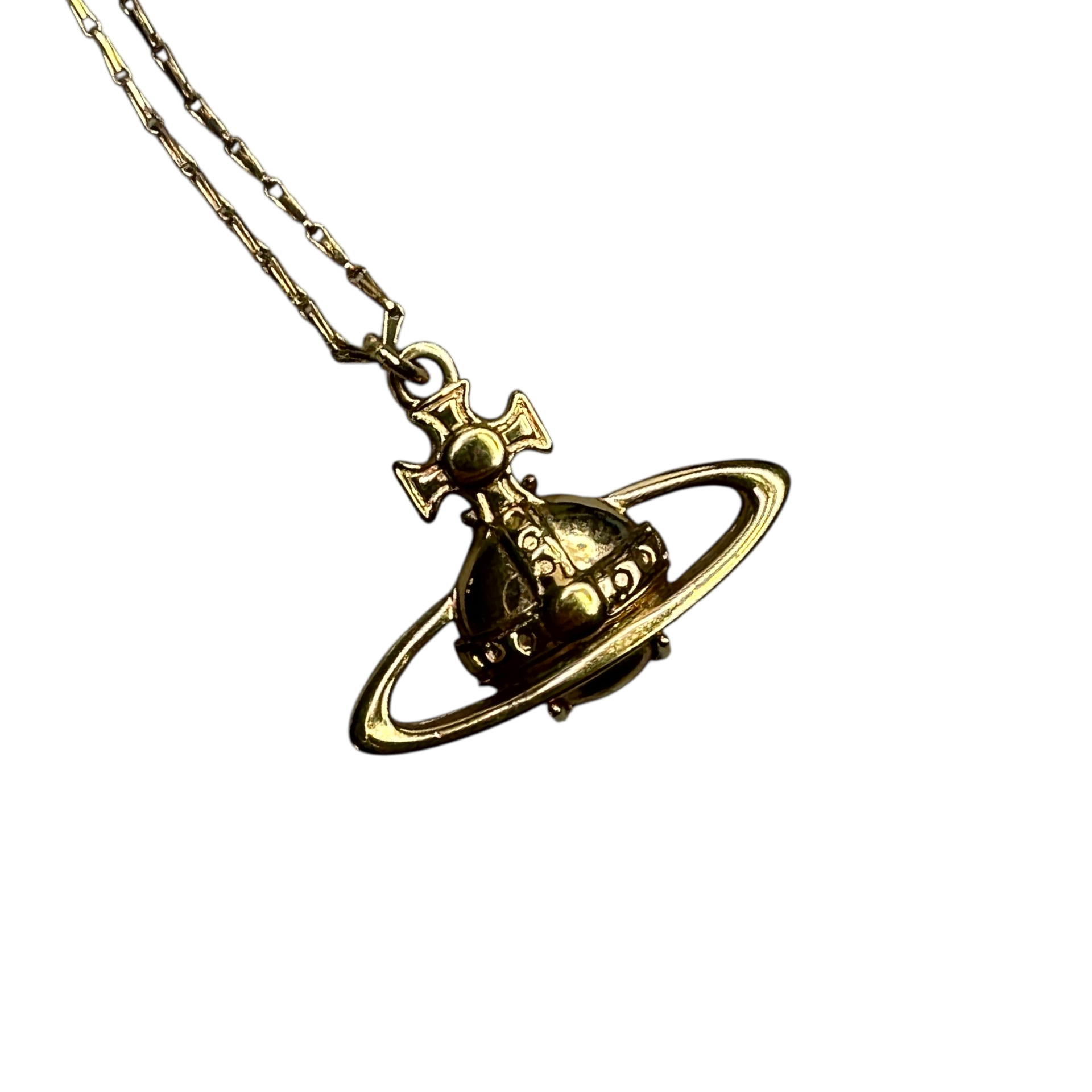 VIVIENNE WESTWOOD SUZIE ORB NECKLACE - GOLD PLATED (BRASS)