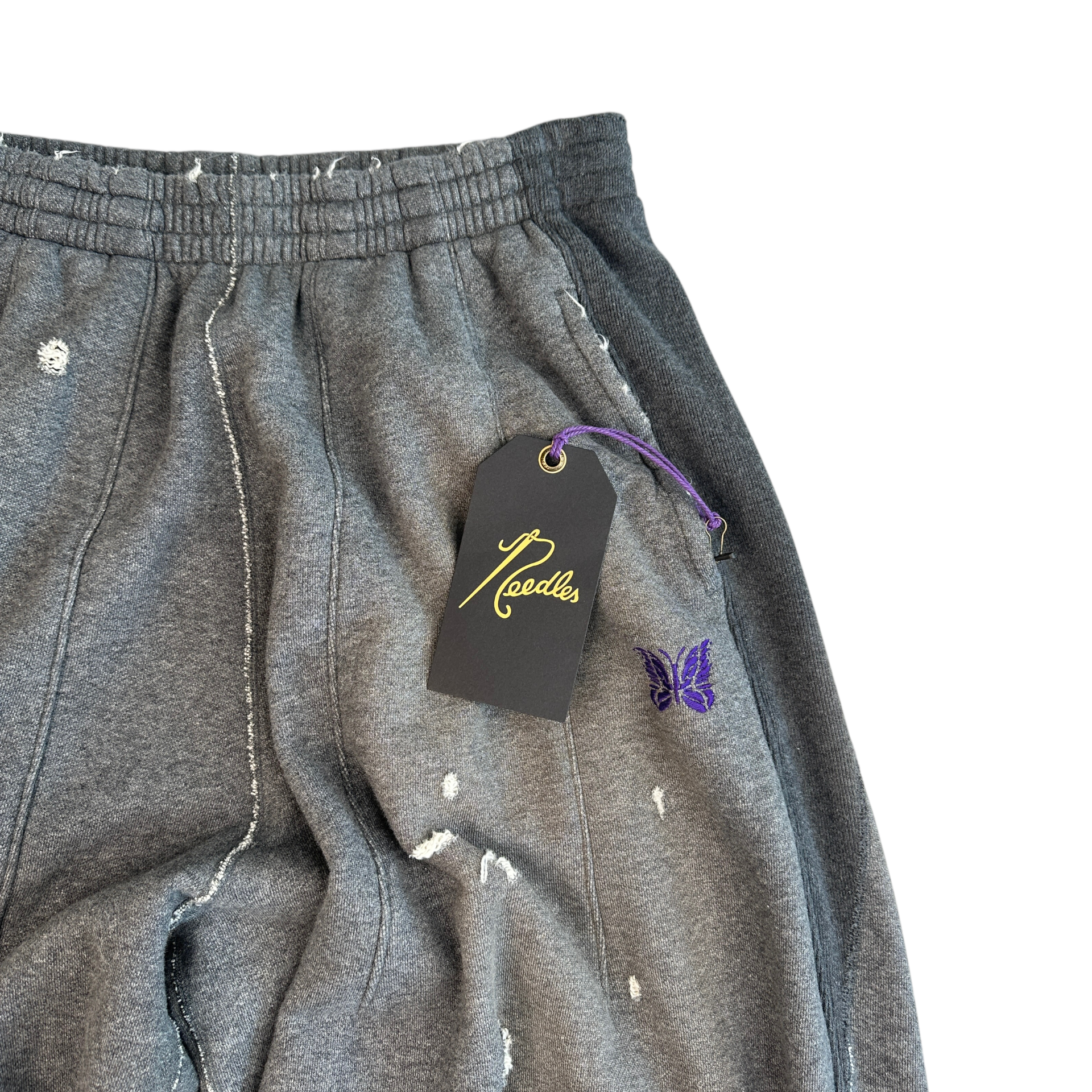 (NEW) NEEDLES DECONSTRUCTED H.D PANTS - GREY