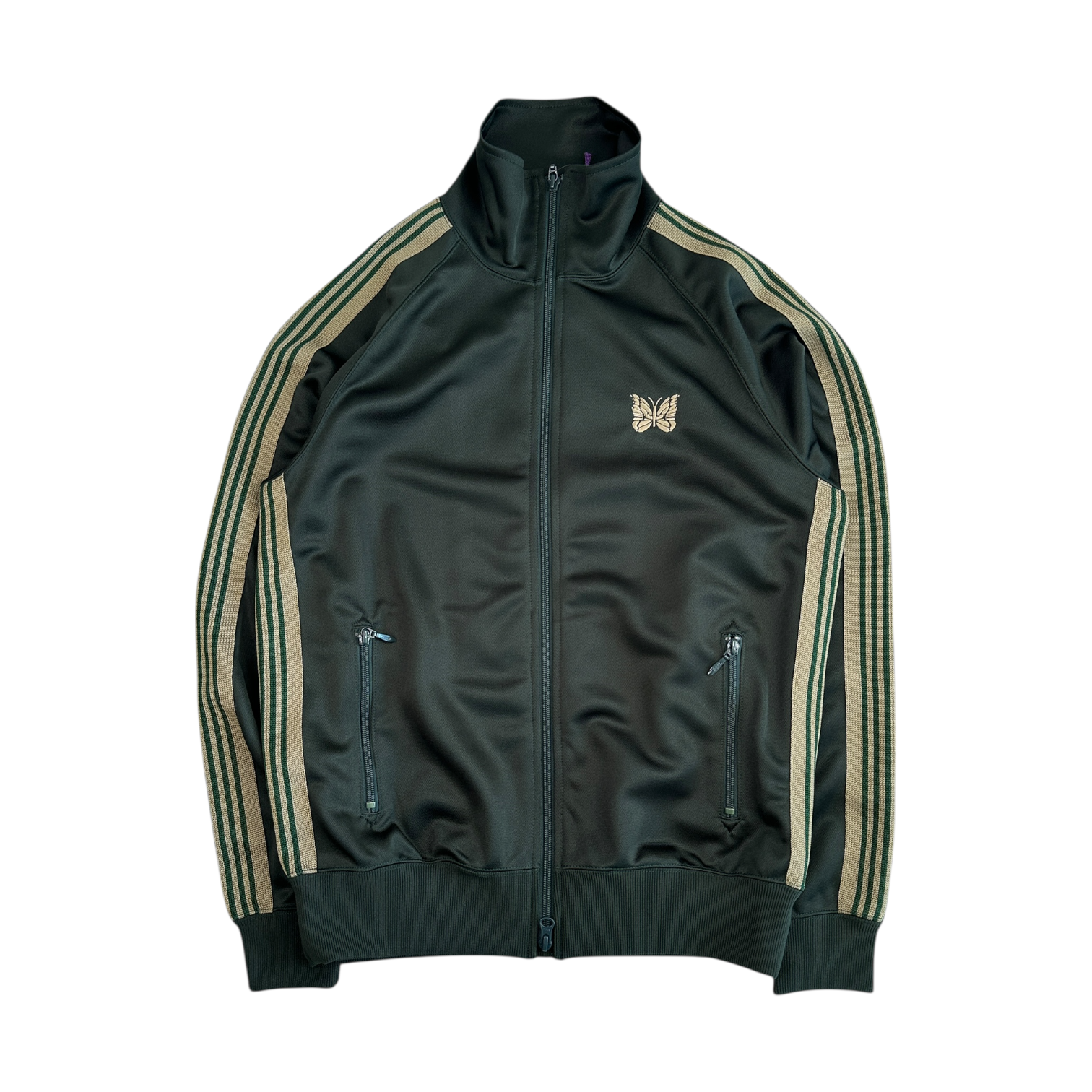 (NEW) NEEDLES POLY SMOOTH TRACK JACKET - GREEN