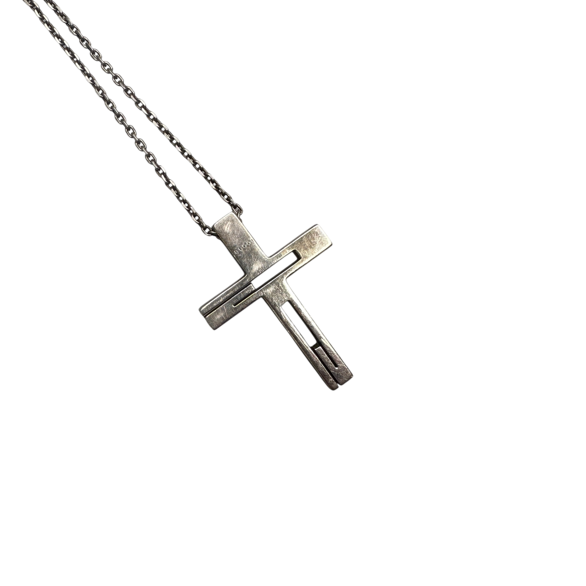 GUCCI CRUCIFIX NECKLACE - 925 SILVER
