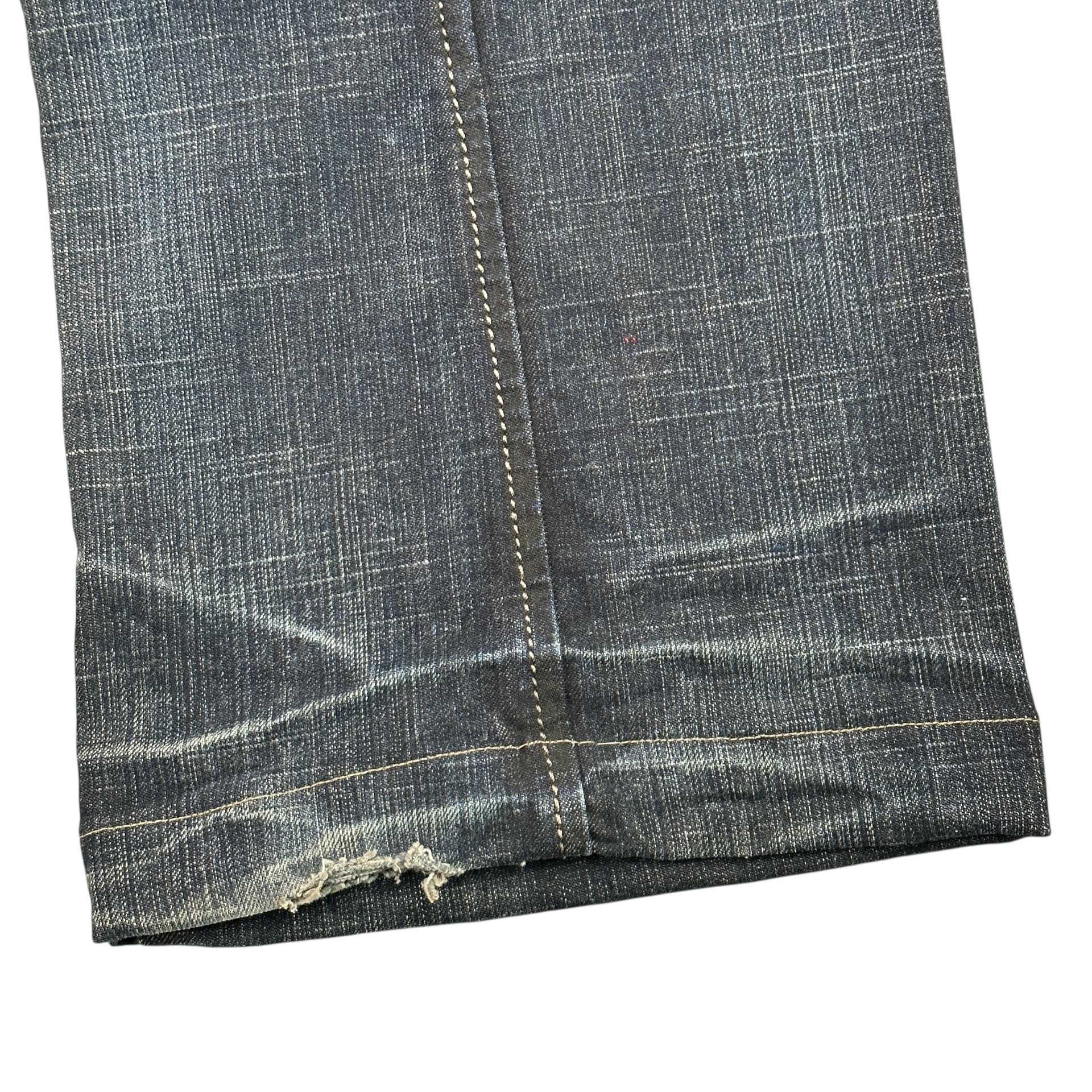(28) MARITHE + FRANCOIS GIRBAUD STRAIGHT LEG JEANS - WASHED BLACK