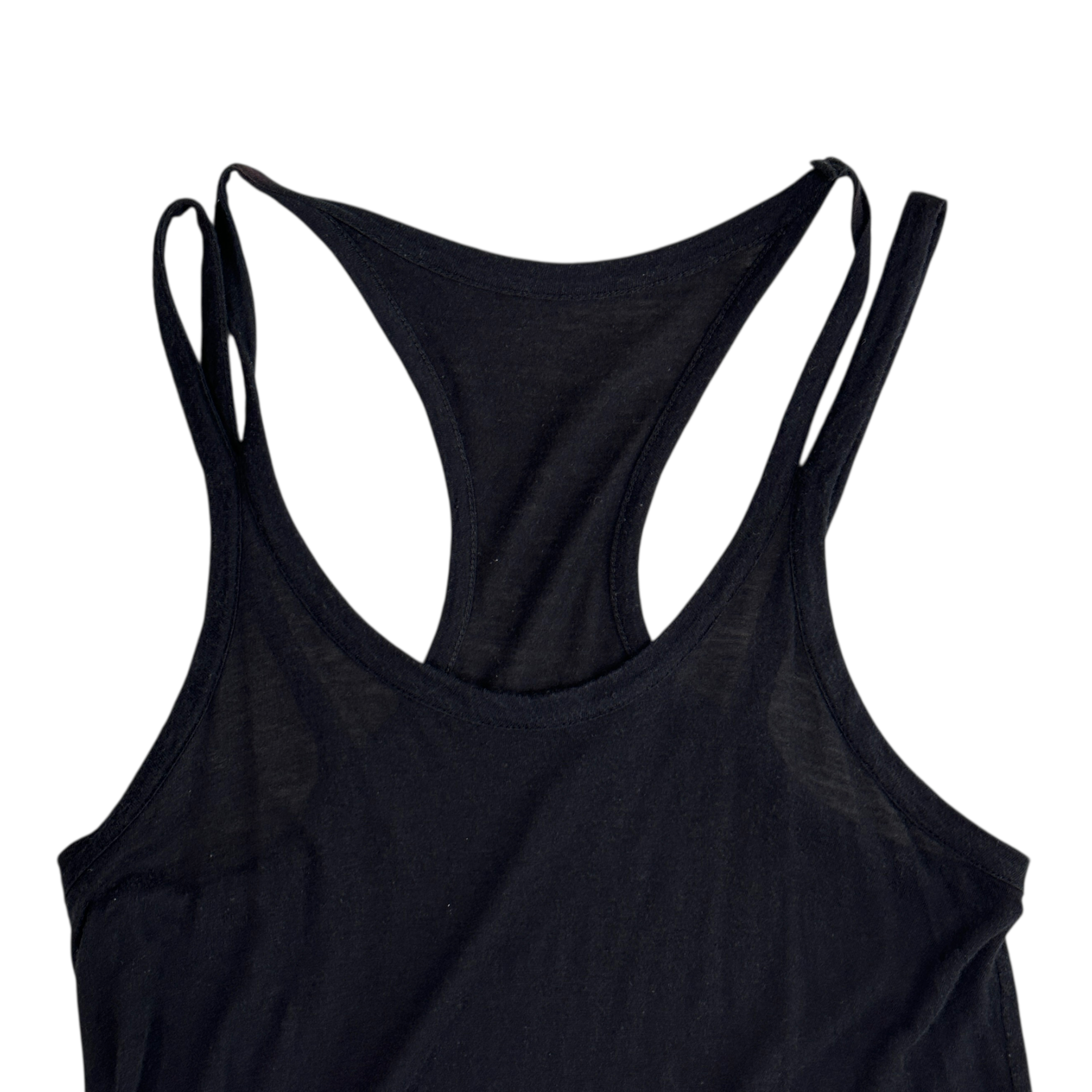(2) Y'S YOHJI YAMAMOTO DOUBLE STRAP TANK DRESS - BLACK