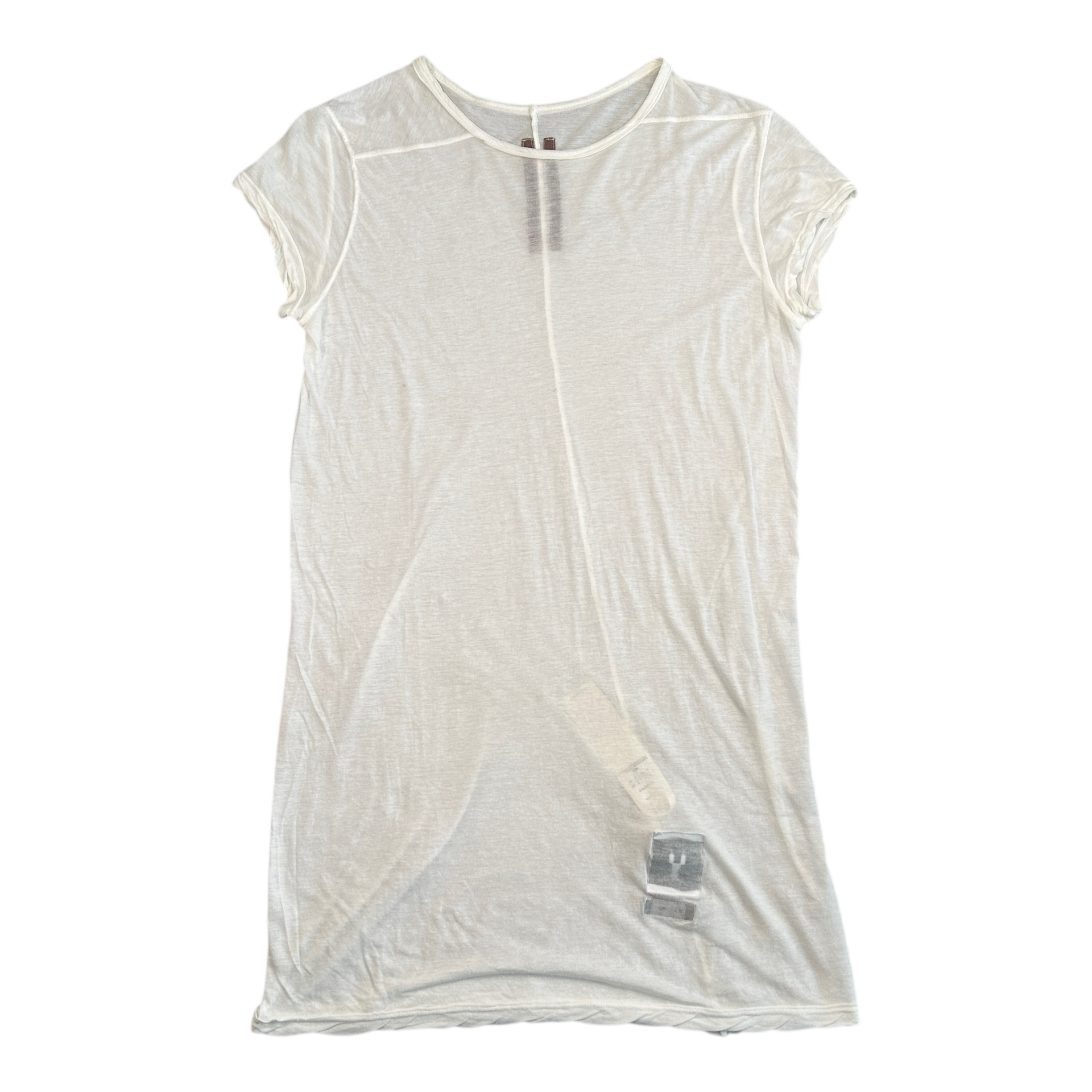 (S) RICK OWENS DRKSHDW SHEER T-SHIRT - WHITE