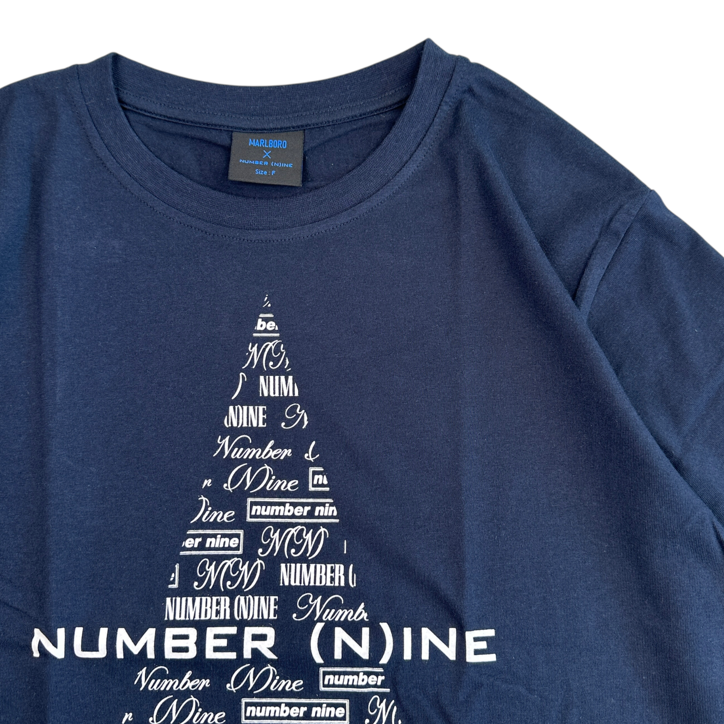NUMBER (N)INE X MARLBORO T-SHIRT - NAVY