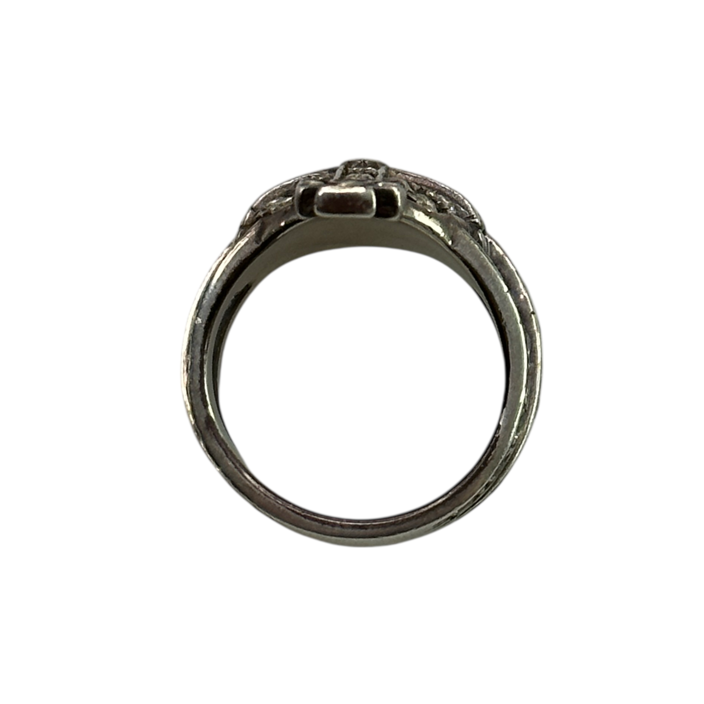 (S) VIVIENNE WESTWOOD RHINESTONE ORB RING - 925 SILVER (II)