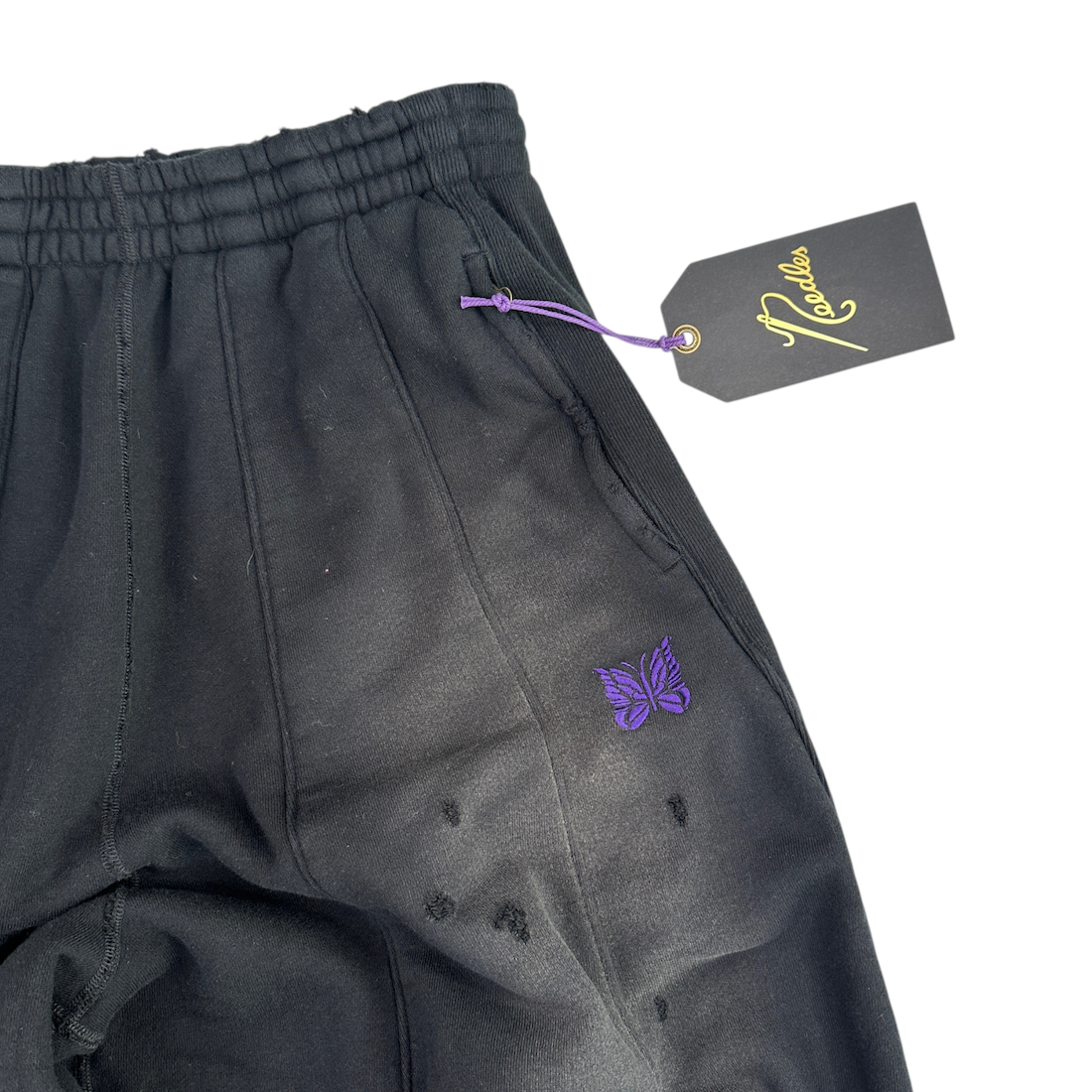 (NEW) NEEDLES DECONSTRUCTED H.D PANTS - BLACK