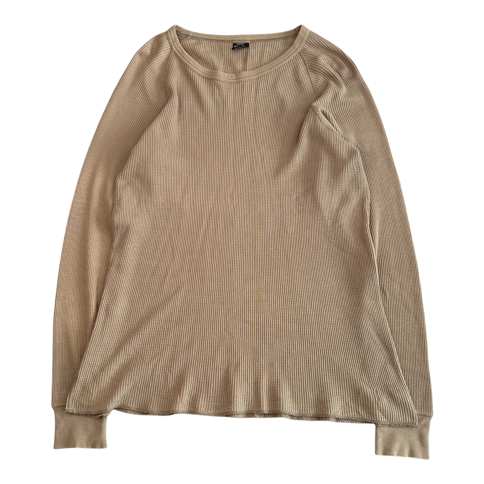 (2) NUMBER(N)INE WAFFLE LONG SLEEVE - BEIGE