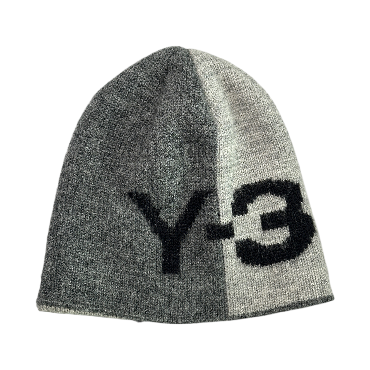 ADIDAS Y-3 2 TONE BEANIE - GREY