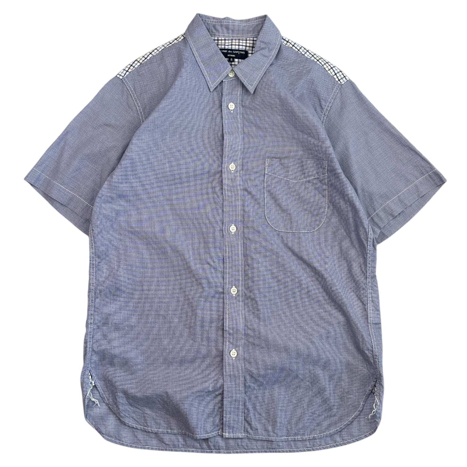 (S) COMME DES GARCONS HOMME SHORT SLEEVE BUTTON UP SHIRT (2017)