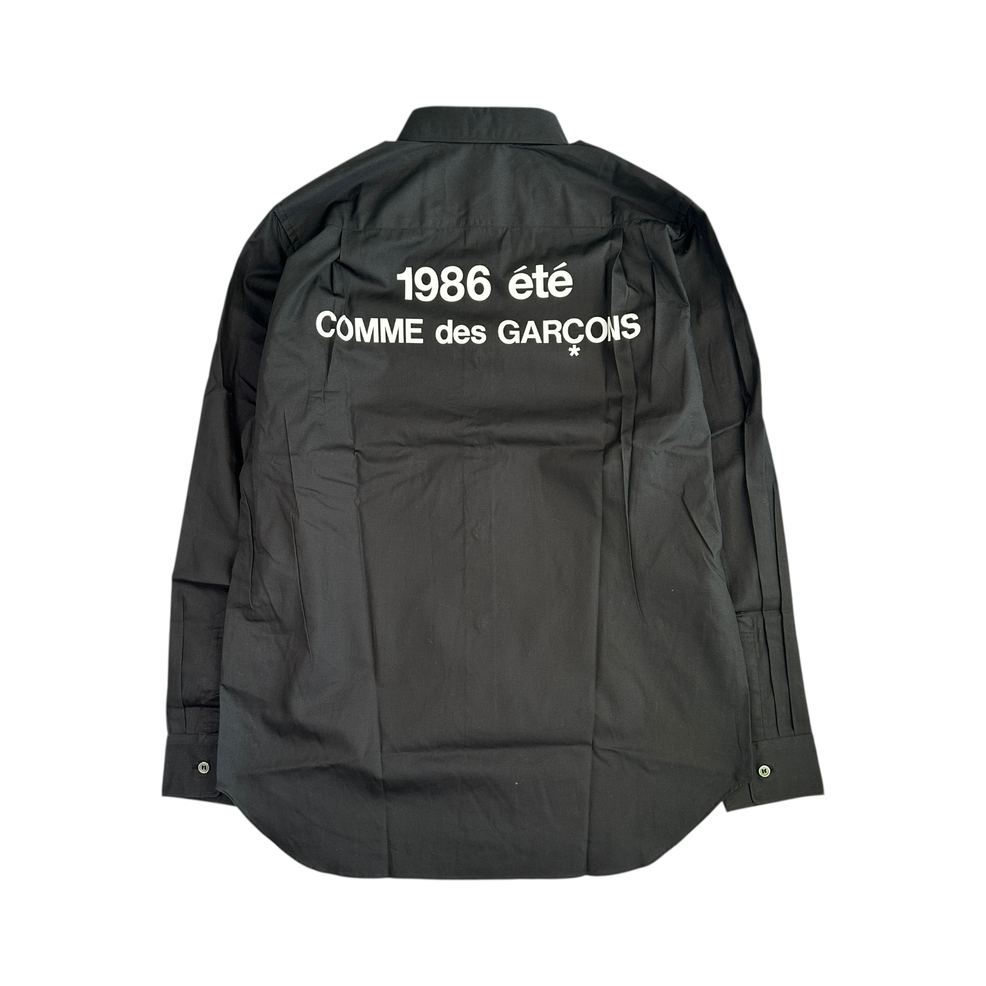 (NEW) COMME DES GARCONS 1986 ETE SHIRT - BLACK