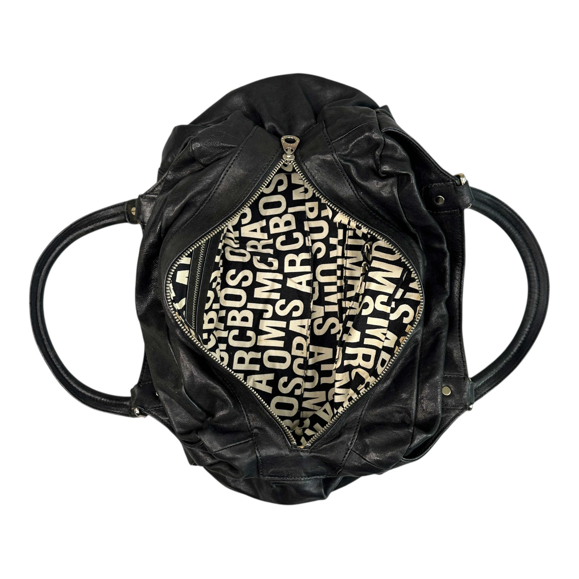 MARC BY MARC JACOBS LEATHER SHOULDER BAG - BLACK