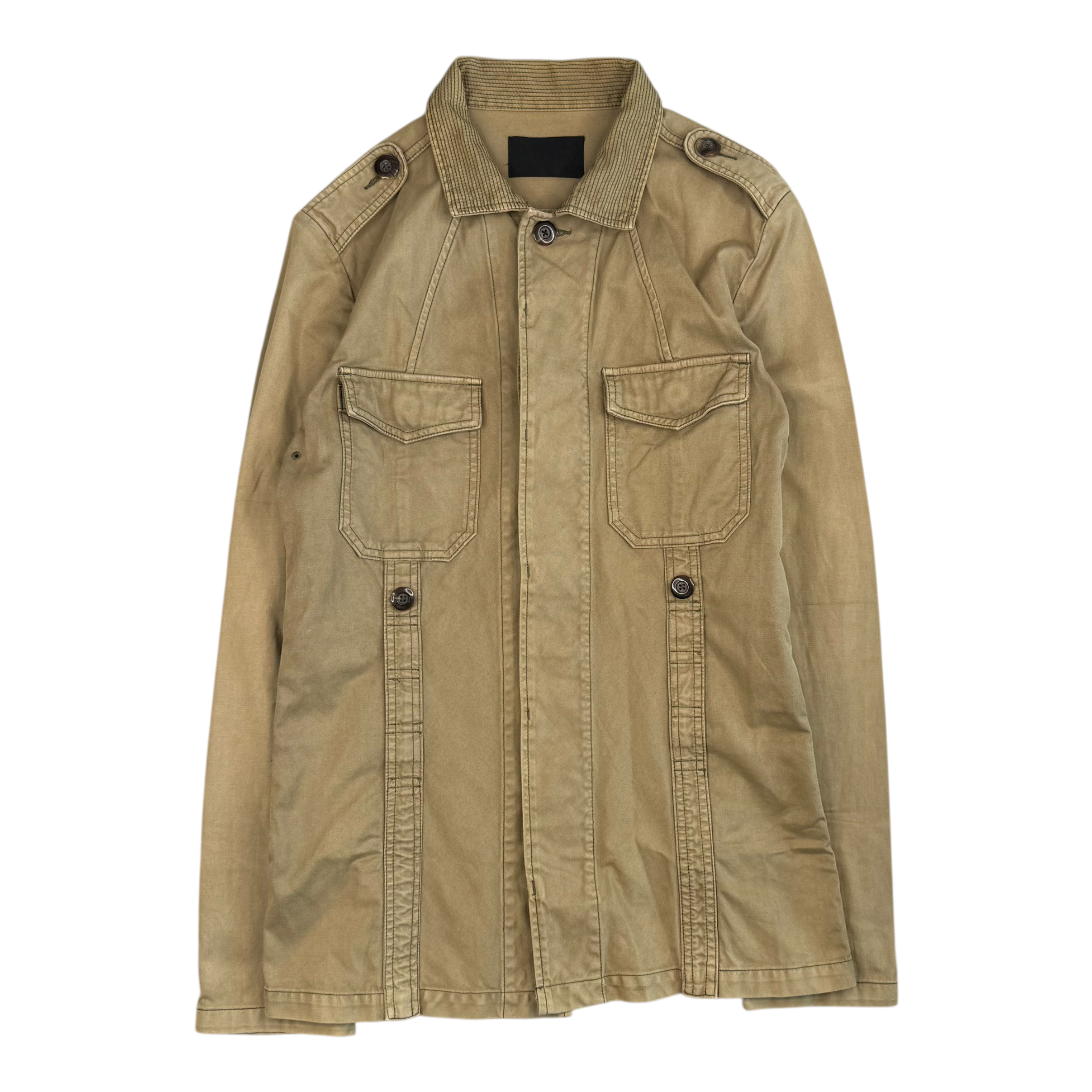 JUNHASHIMOTO OVERSHIRT JACKET - BIEGE