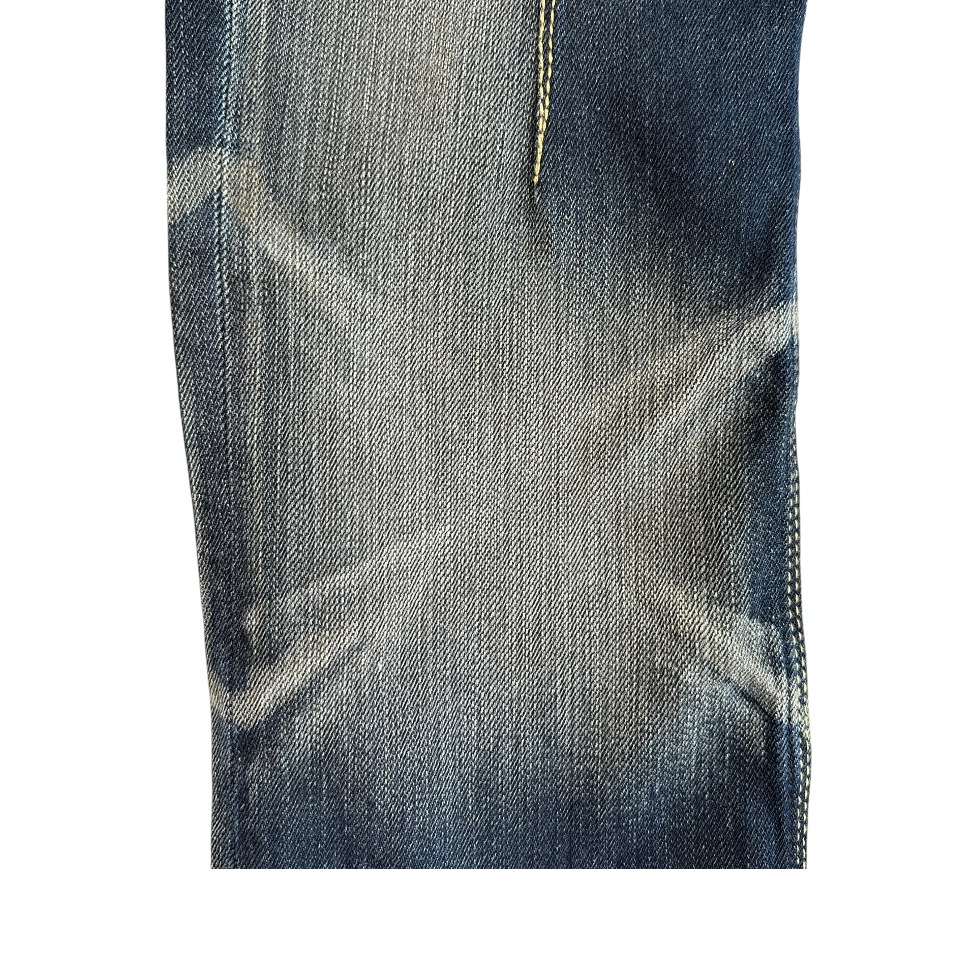 NICOLE CLUB FOR MEN WASHED DENIM JEANS - DARK BLUE