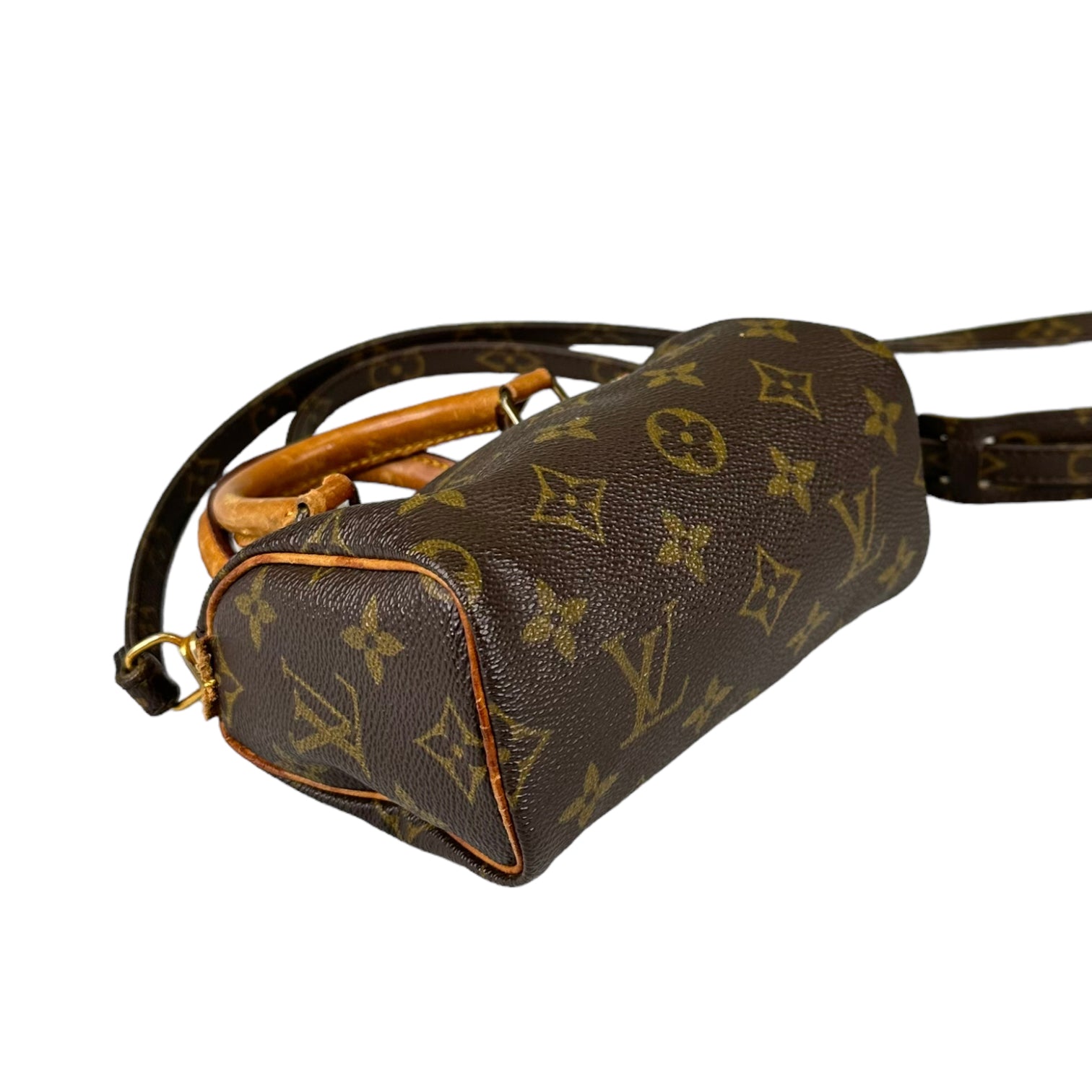 LOUIS VUITTON NANO SPEEDY BAG W/STRAP