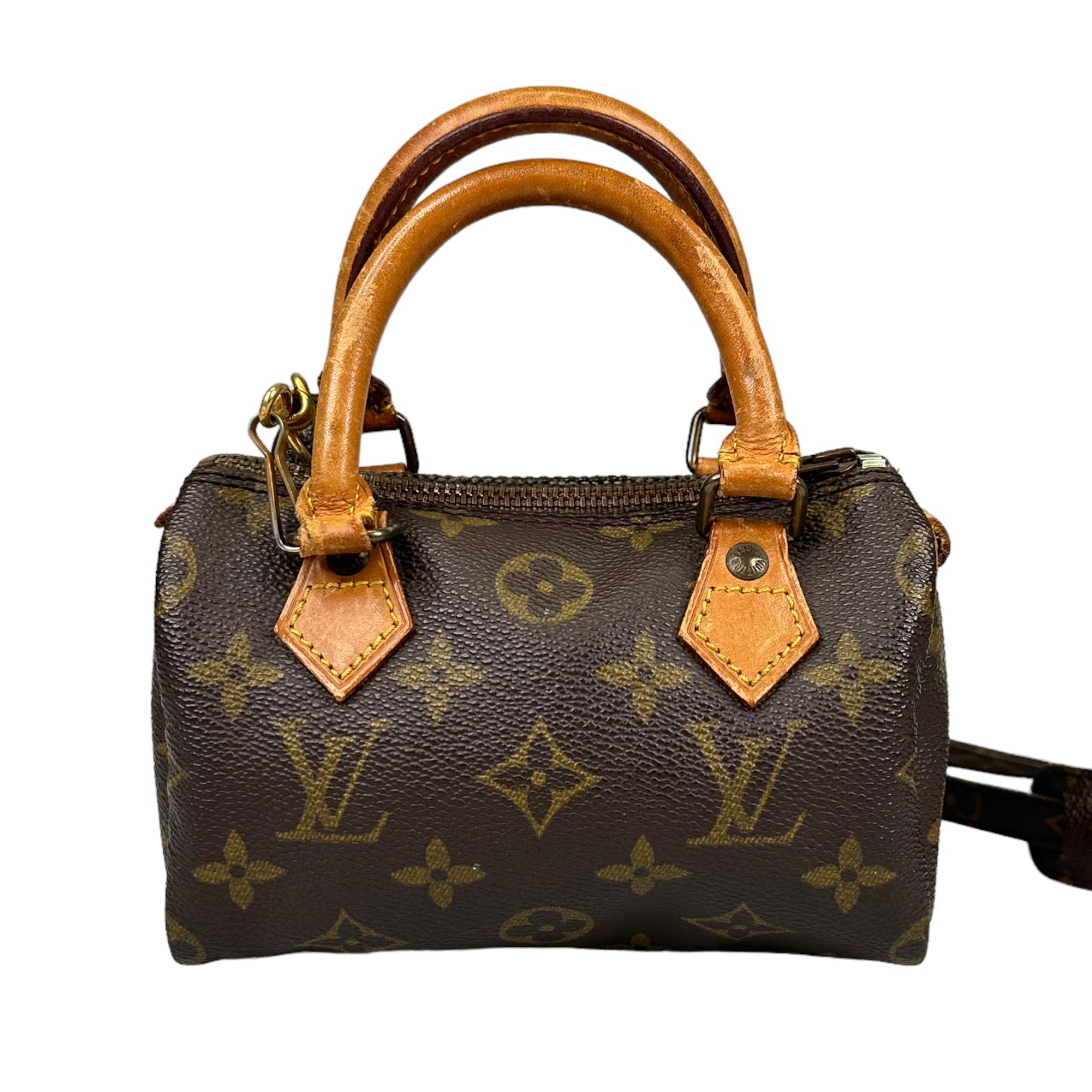 LOUIS VUITTON NANO SPEEDY BAG W/STRAP